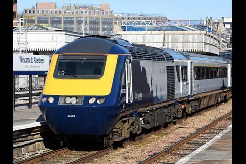 ScotRail operated a VIP preview run from Aberdeen to Edinburgh with its first refurbished HST set on October 10. (Photos: Tony Miles)